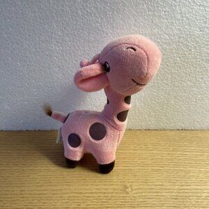 Banpresto Anime Giraffe Plush Pink Brown Spots 8” Stuffed Animal Toy 2012 Rare
